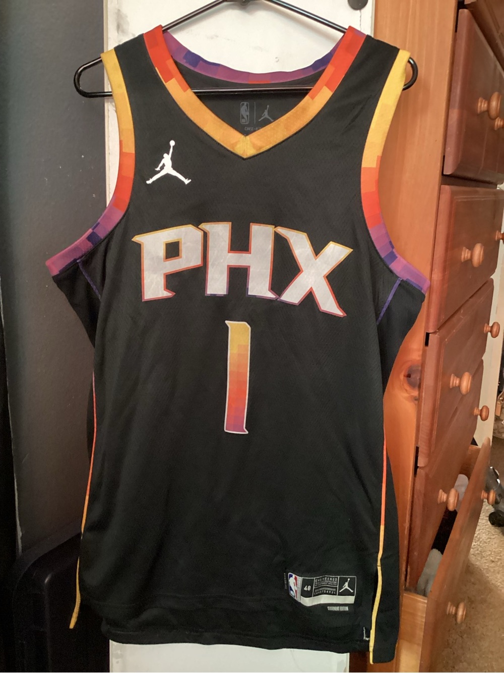 Jordan Black PHX Gradient Suns #1 Basketball Jersey